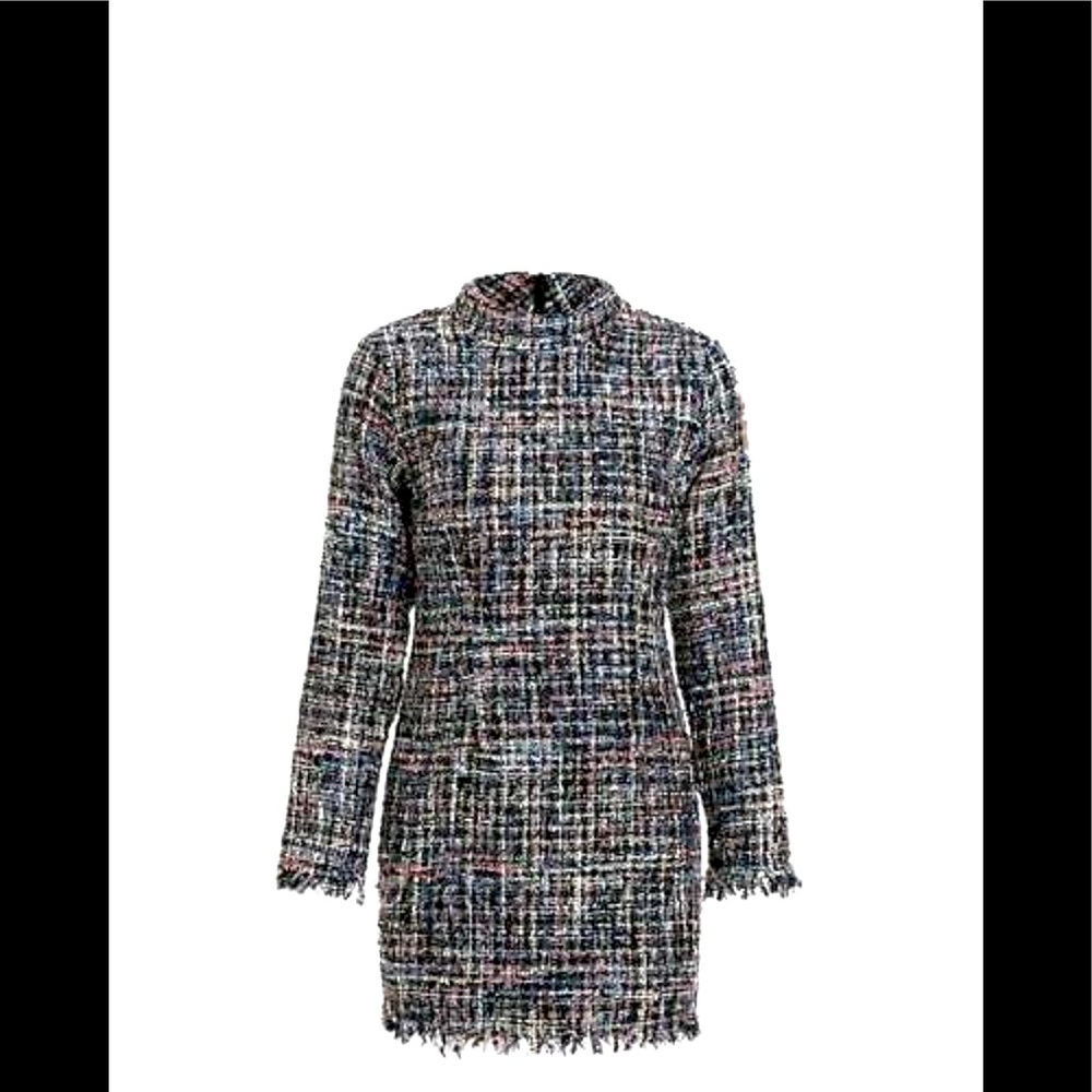 Sexy plaid dress for winter or autumn weather